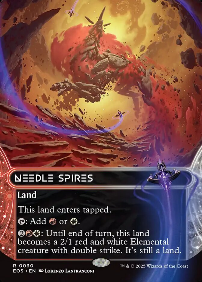 Needle Spires 30 (Edge of Eternities: Stellar Sights)  - Borderless Foil | Good Games Modbury