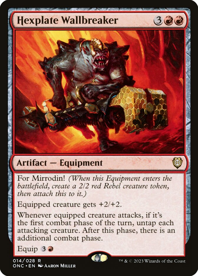 Hexplate Wallbreaker 14 (Commander: Phyrexia: All Will Be One)  | Good Games Modbury