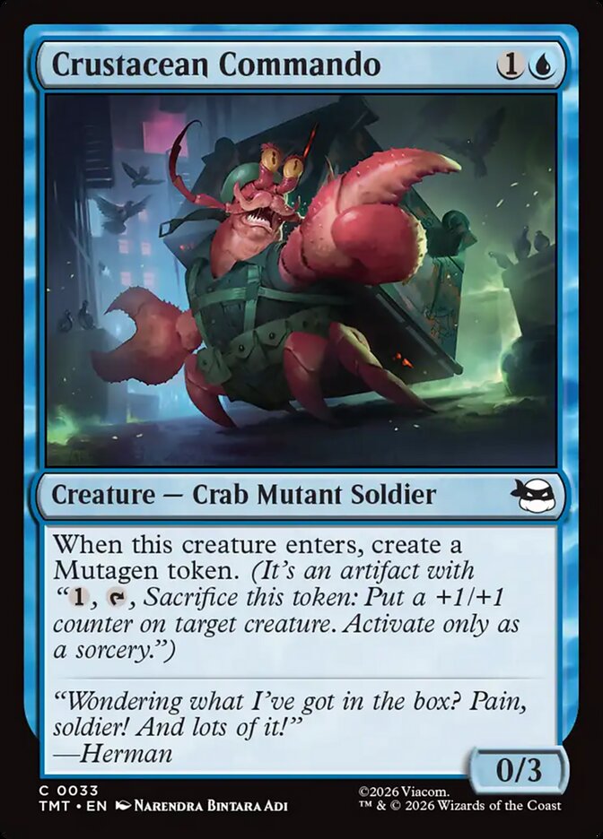 Crustacean Commando 33/190 (Teenage Mutant Ninja Turtles)  - Foil | Good Games Modbury
