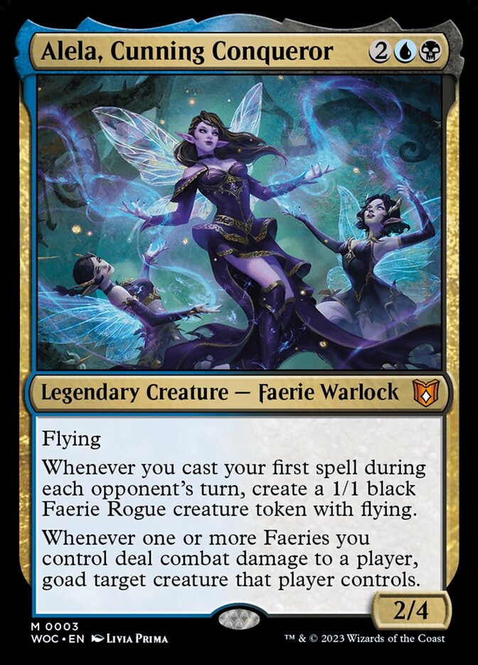 Alela, Cunning Conqueror 3 (Commander: Wilds of Eldraine)  - Foil | Good Games Modbury