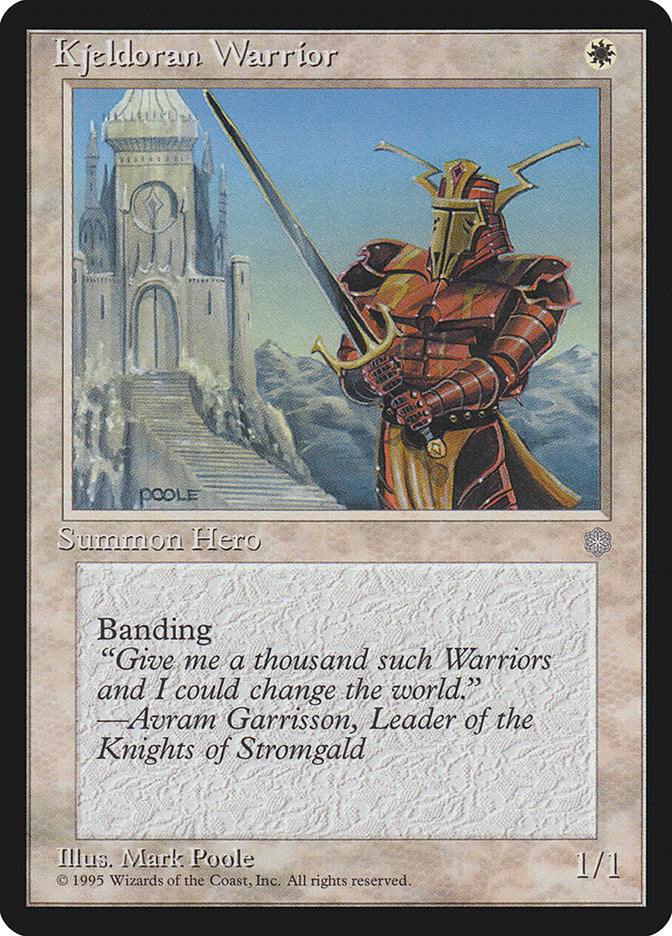 Kjeldoran Warrior 41/383 (Ice Age)  | Good Games Modbury
