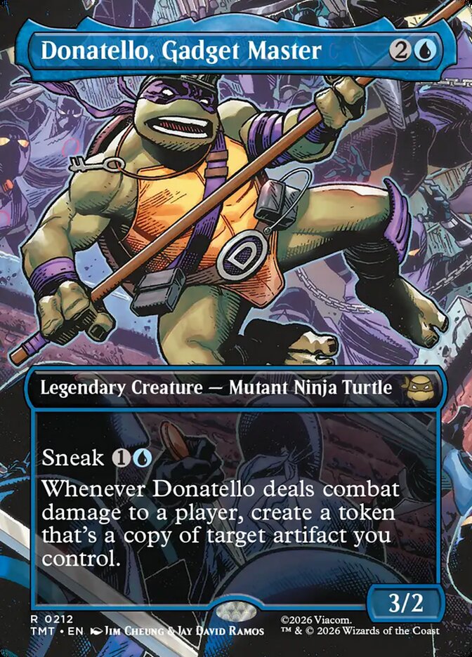 Donatello, Gadget Master 212 (Teenage Mutant Ninja Turtles)  - Borderless Foil | Good Games Modbury