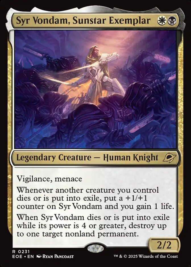 Syr Vondam, Sunstar Exemplar 231 (Edge of Eternities)  - Foil | Good Games Modbury
