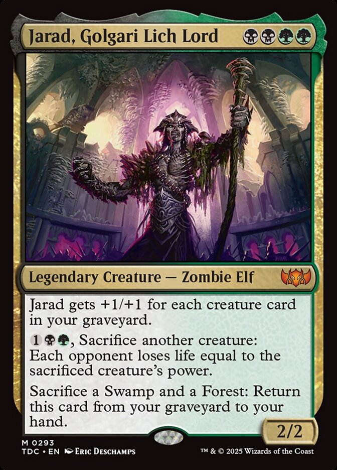Jarad, Golgari Lich Lord 293 (Commander: Tarkir: Dragonstorm)  | Good Games Modbury