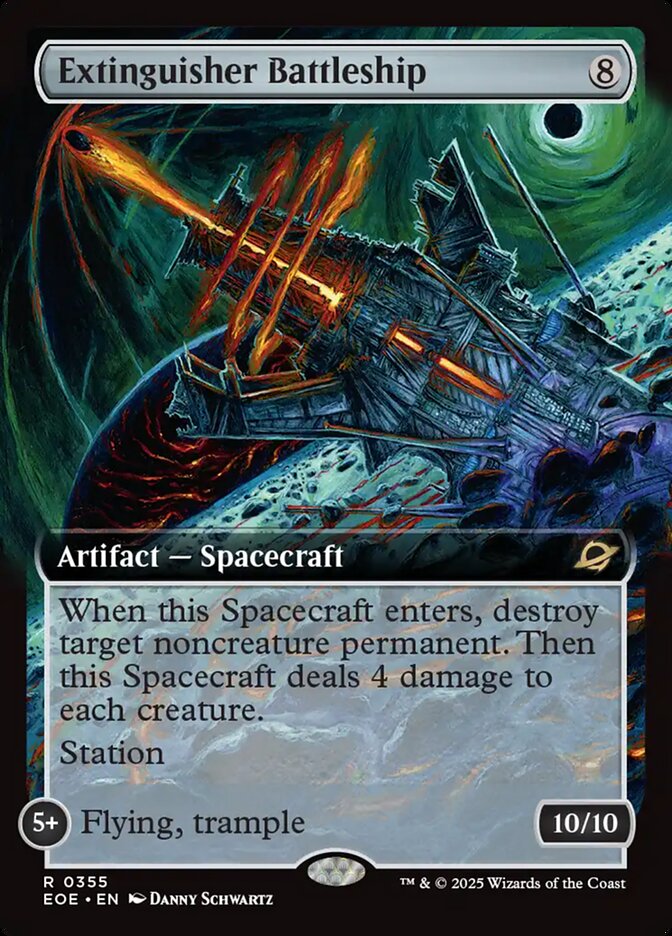 Extinguisher Battleship 355/276 (Edge of Eternities)  - Extended Art  | Good Games Modbury