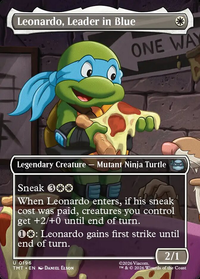 Leonardo Leader in Blue Borderless 196 (Teenage Mutant Ninja Turtles)  - Borderless | Good Games Modbury