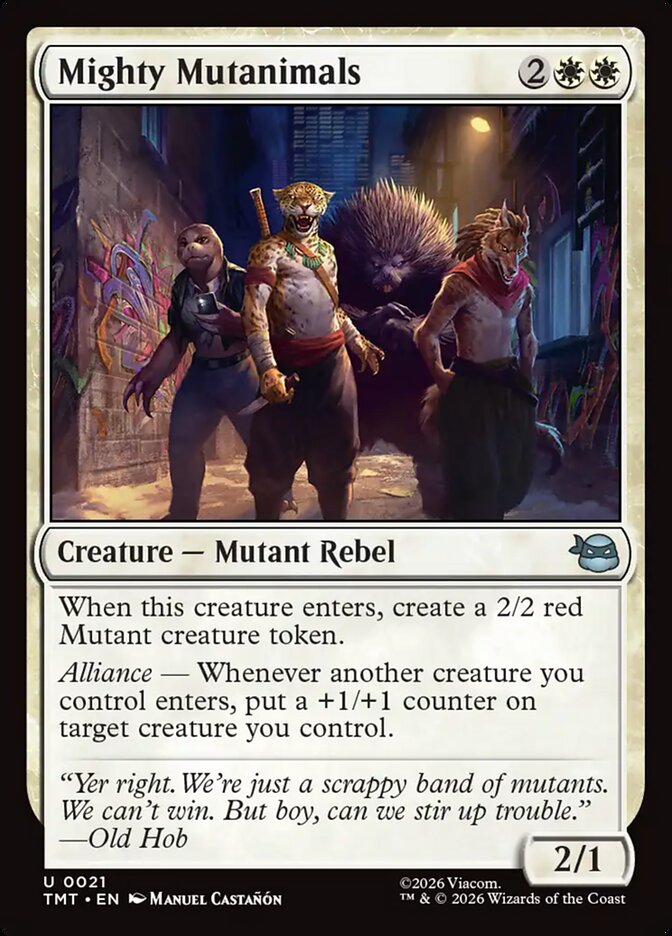 Mighty Mutanimals 21/190 (Teenage Mutant Ninja Turtles)  - Foil | Good Games Modbury