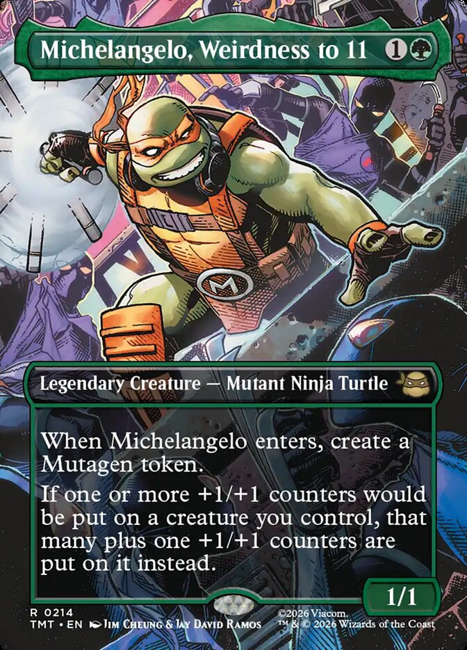 Michelangelo, Weirdness to 11 214/190 (Teenage Mutant Ninja Turtles)  - Borderless | Good Games Modbury