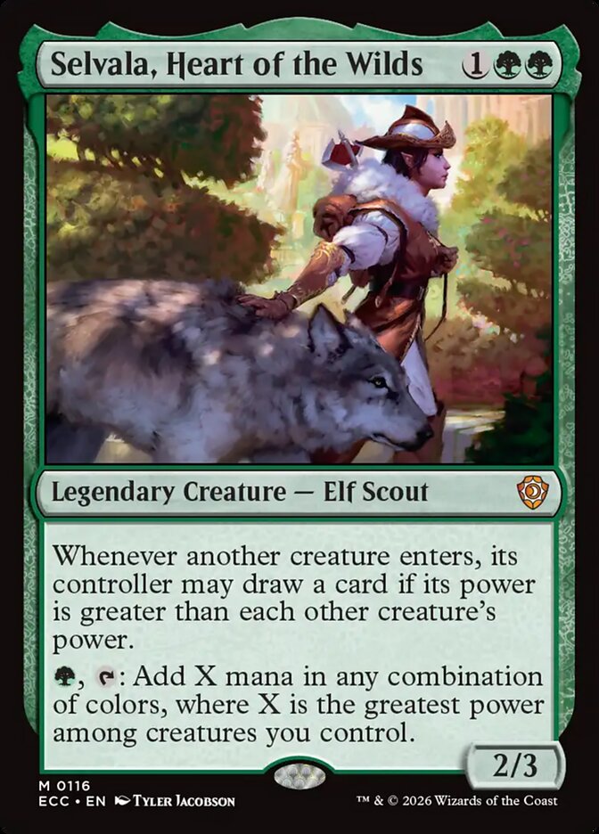 Selvala, Heart of the Wilds 116 (Commander: Lorwyn Eclipsed)  | Good Games Modbury