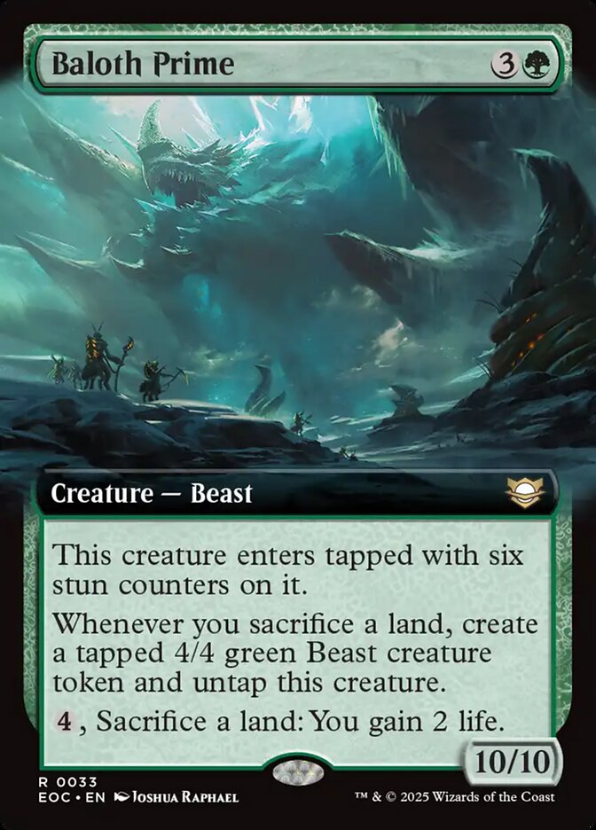 Baloth Prime 33/191 (Commander: Edge of Eternities)  - Extended Art | Good Games Modbury