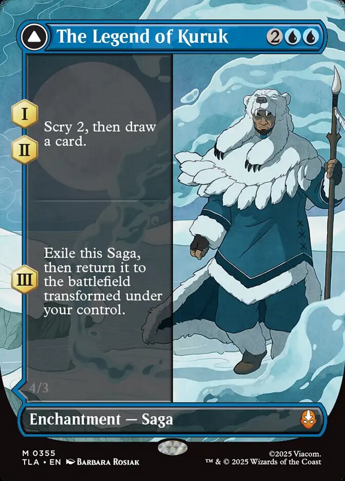 The Legend of Kuruk Borderless 355 (Avatar: The Last Airbender)  - Borderless Foil | Good Games Modbury