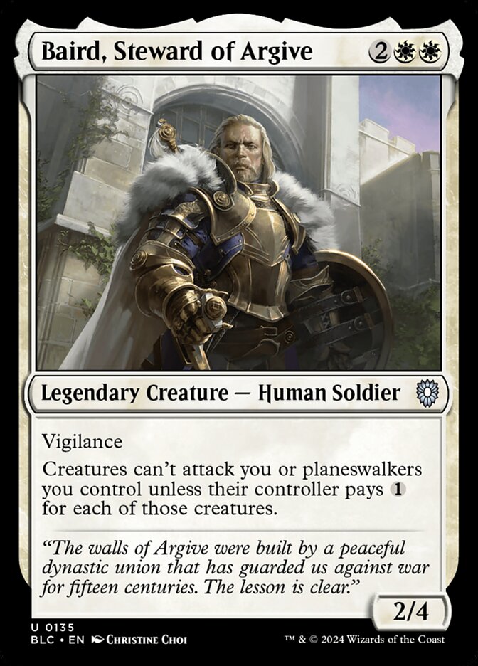 Baird, Steward of Argive 135 (Commander: Bloomburrow)  | Good Games Modbury