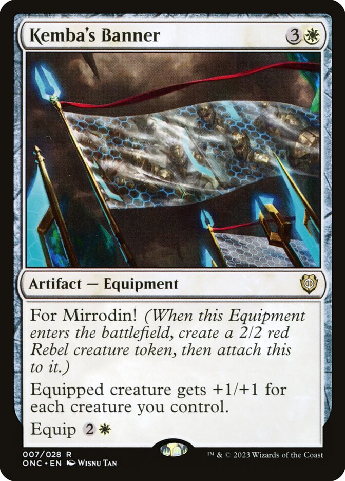 Kemba's Banner 7/28 (Commander: Phyrexia: All Will Be One)  | Good Games Modbury