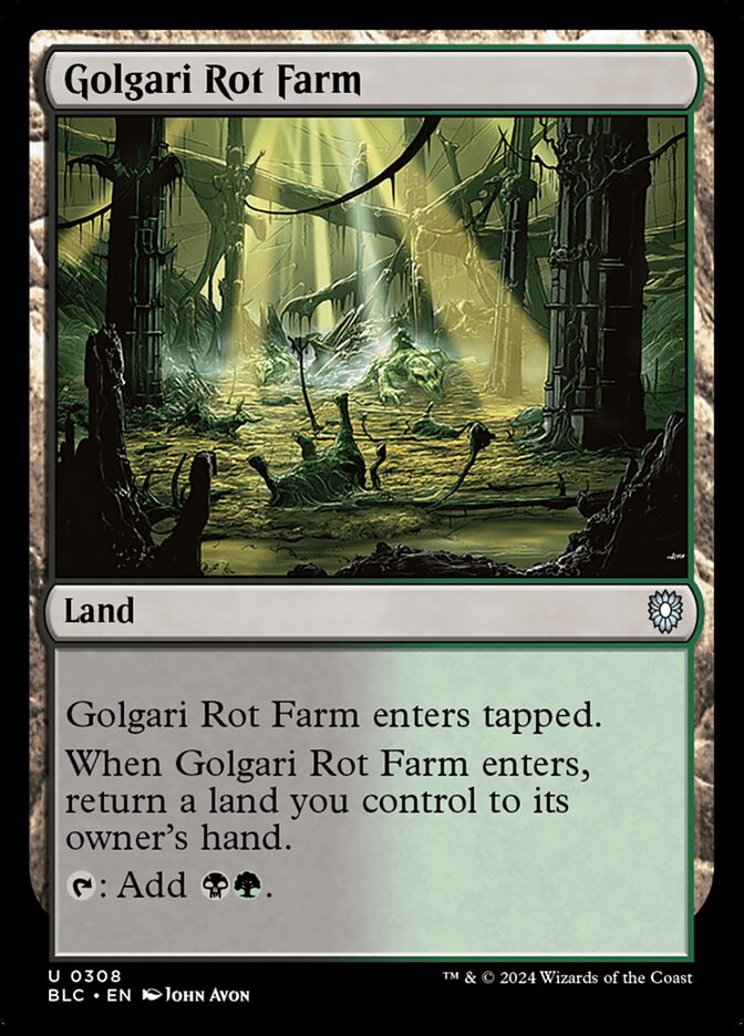 Golgari Rot Farm 308 (Commander: Bloomburrow)  | Good Games Modbury