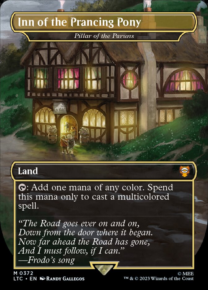 Inn of the Prancing Pony - Pillar of the Paruns 372 (Commander: The Lord of the Rings: Tales of Middle-earth)  - Borderless | Good Games Modbury