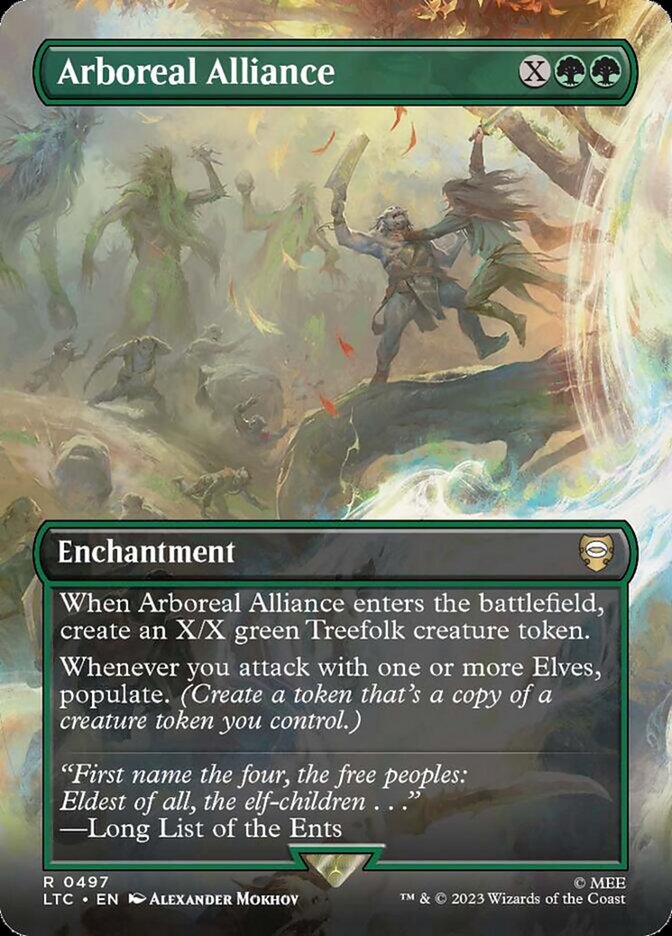 Arboreal Alliance 497/347 (Commander: The Lord of the Rings: Tales of Middle-earth)  - Borderless Foil | Good Games Modbury