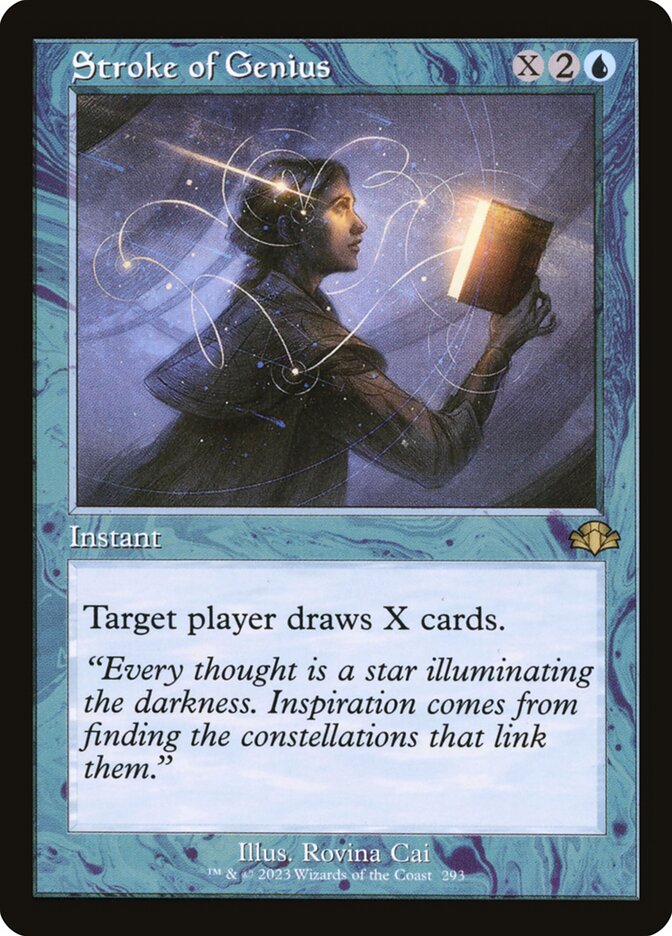 Stroke of Genius 293/261 (Dominaria Remastered)  - Retro | Good Games Modbury