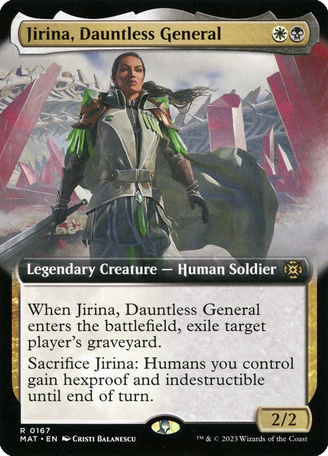 Jirina Dauntless General Extended Art 167 (March of the Machine: The Aftermath)  - Extended Art | Good Games Modbury