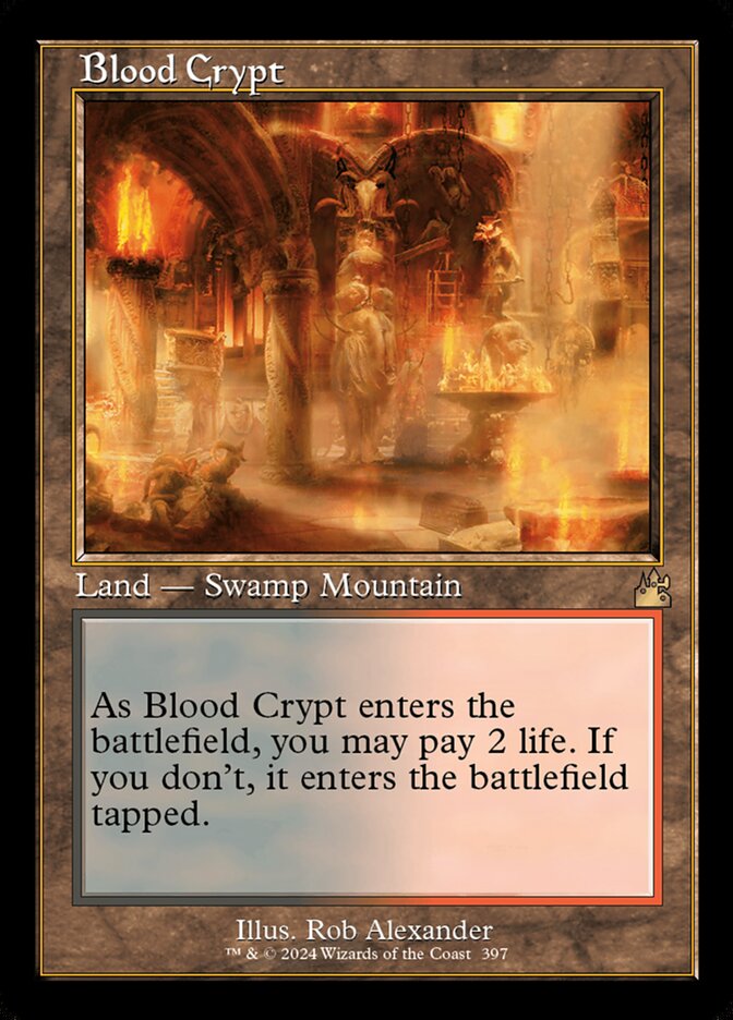 Blood Crypt 397/291 (Ravnica Remastered)  - Retro Foil | Good Games Modbury