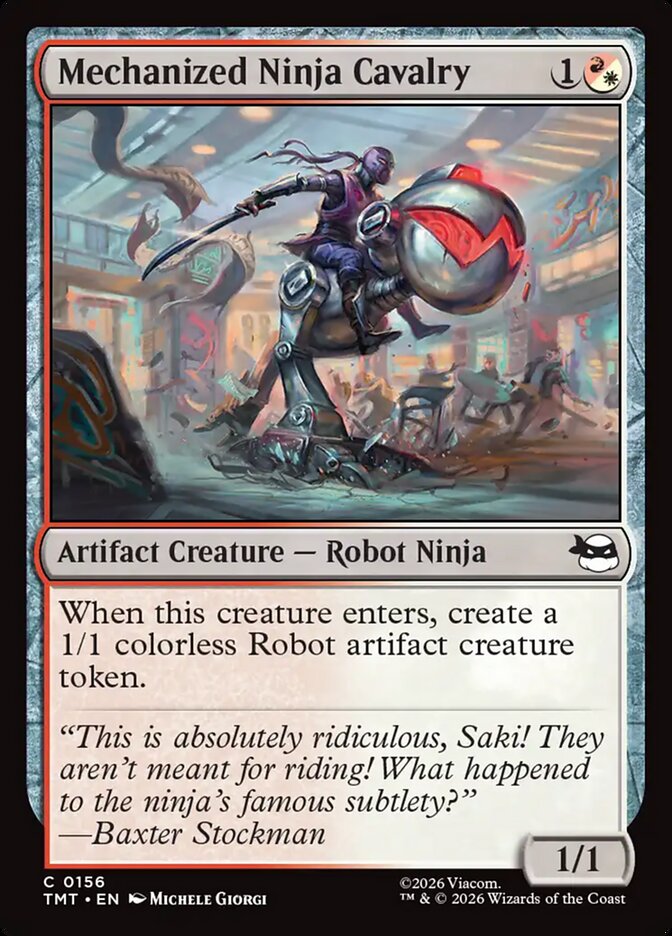 Mechanized Ninja Cavalry 156 (Teenage Mutant Ninja Turtles)  - Foil | Good Games Modbury
