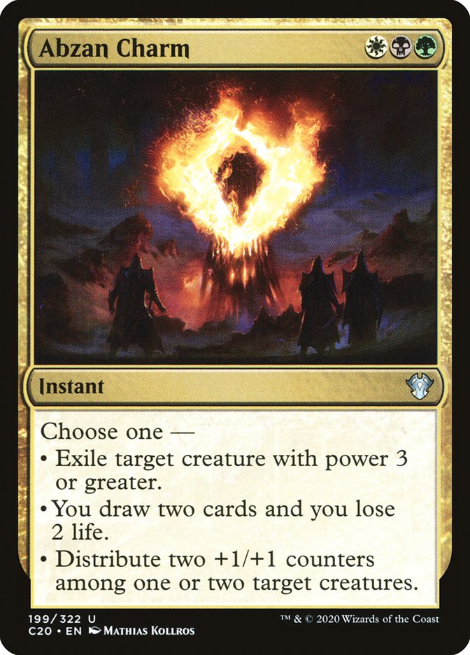 Abzan Charm 199/322 (Commander 2020)  | Good Games Modbury