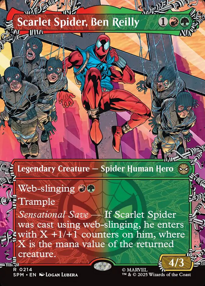 Scarlet Spider, Ben Reilly 214/198 (Marvel's Spider-Man)  - Showcase Foil | Good Games Modbury