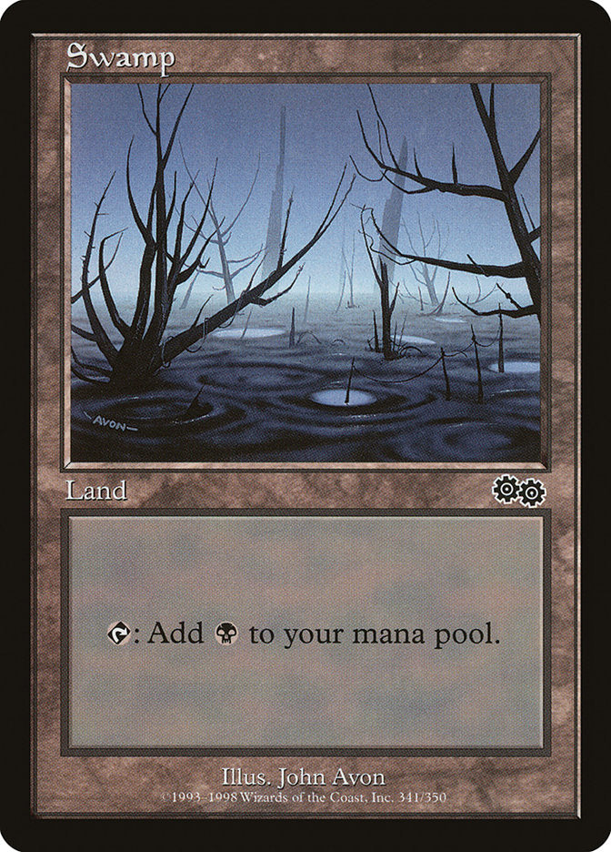 Swamp 341/350 (Urza's Saga)  | Good Games Modbury