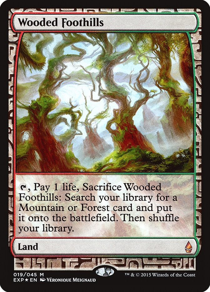 Wooded Foothills 19 (Zendikar Expeditions)  - Foil | Good Games Modbury