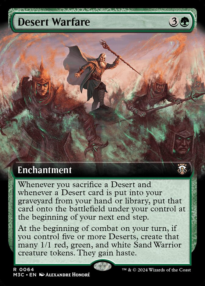 Desert Warfare 64/411 (Commander: Modern Horizons 3)  - Extended Art | Good Games Modbury