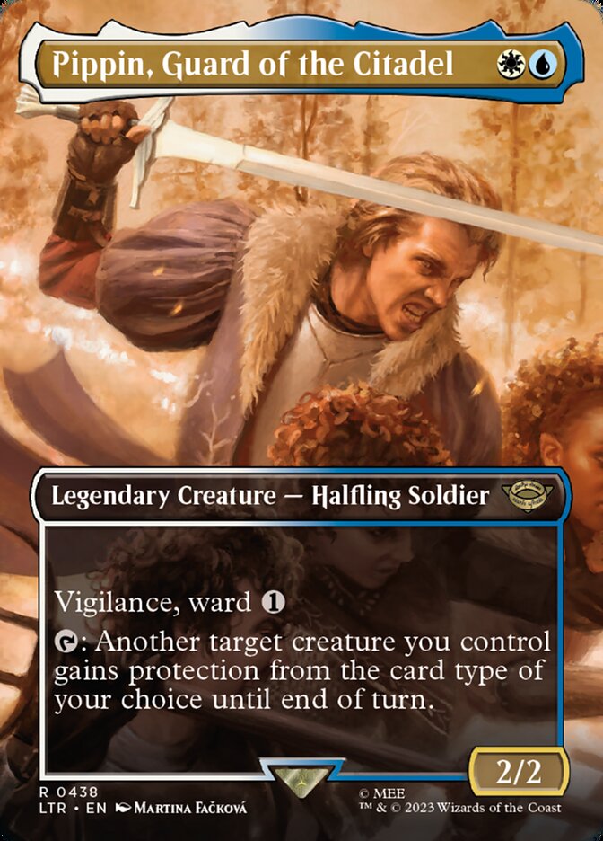 Pippin, Guard of the Citadel 438 (Universes Beyond: The Lord of the Rings: Tales of Middle-earth)  - Borderless Foil | Good Games Modbury