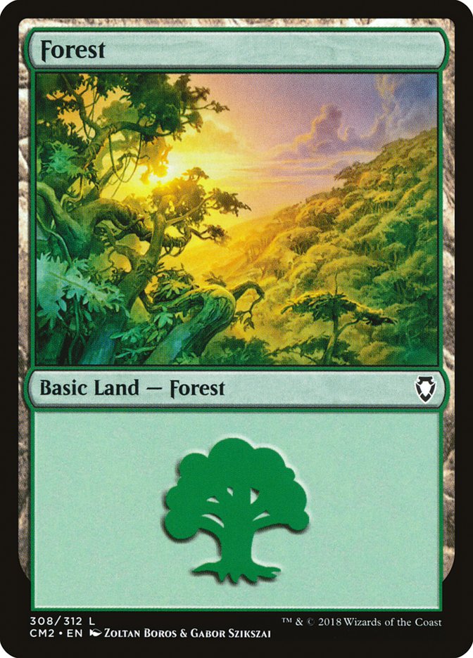 Forest 308/312 (Commander Anthology Volume II)  | Good Games Modbury