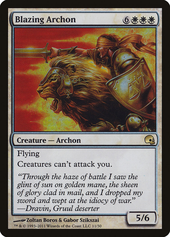 Blazing Archon 11/50 (Premium Deck Series: Graveborn)  - Foil | Good Games Modbury