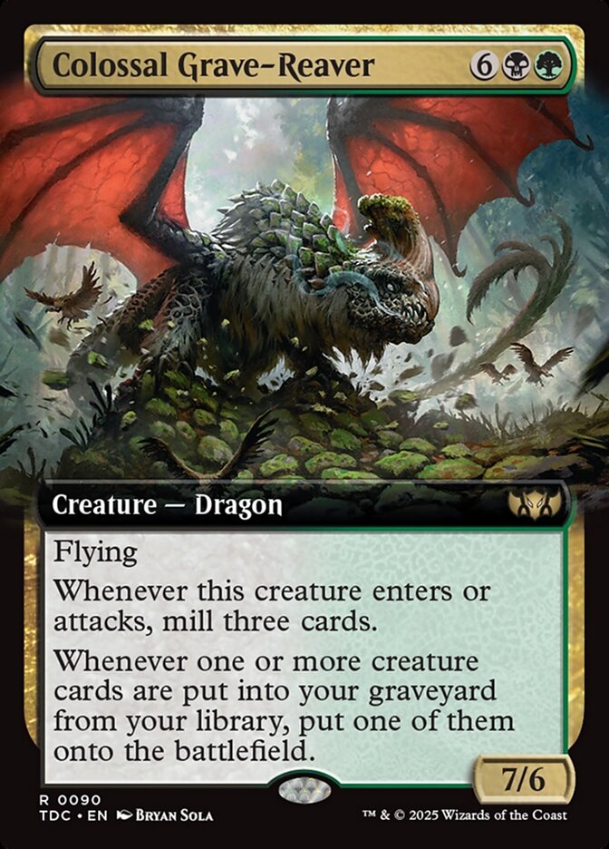 Colossal Grave-Reaver 90 (Commander: Tarkir: Dragonstorm)  - Extended Art | Good Games Modbury