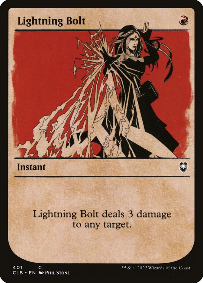 Lightning Bolt Showcase 401 (Commander Legends: Battle for Baldur's Gate)  - Foil | Good Games Modbury