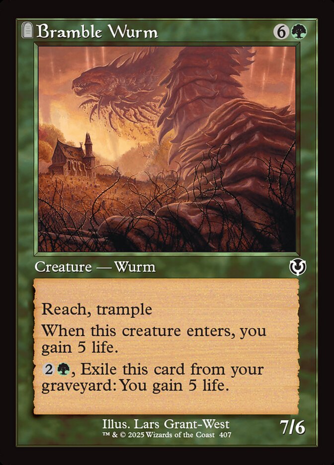 Bramble Wurm 407/287 (Innistrad Remastered)  - Retro Foil | Good Games Modbury