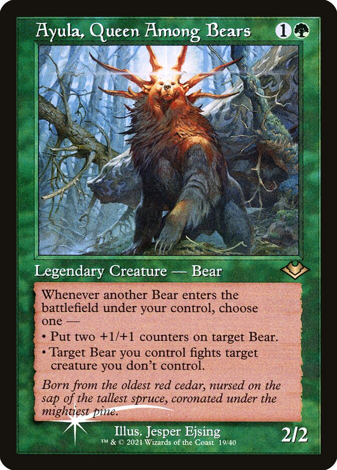 Ayula, Queen Among Bears 19/40 (Modern Horizons)  - Retro Foil | Good Games Modbury