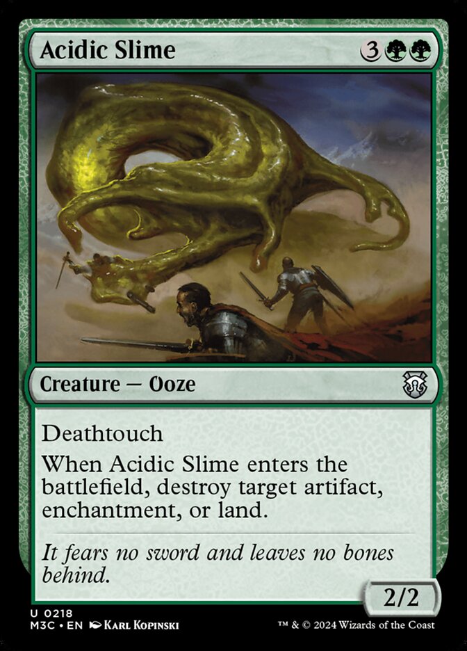 Acidic Slime 218 (Commander: Modern Horizons 3)  | Good Games Modbury