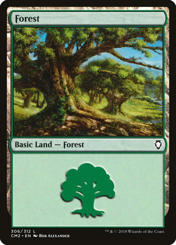 Forest 306/312 (Commander Anthology Volume II)  | Good Games Modbury