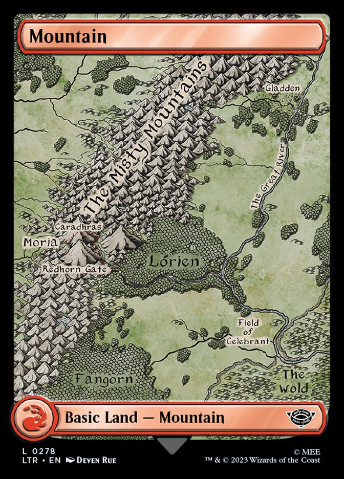 Mountain 278 (Universes Beyond: The Lord of the Rings: Tales of Middle-earth)  - Full Art | Good Games Modbury