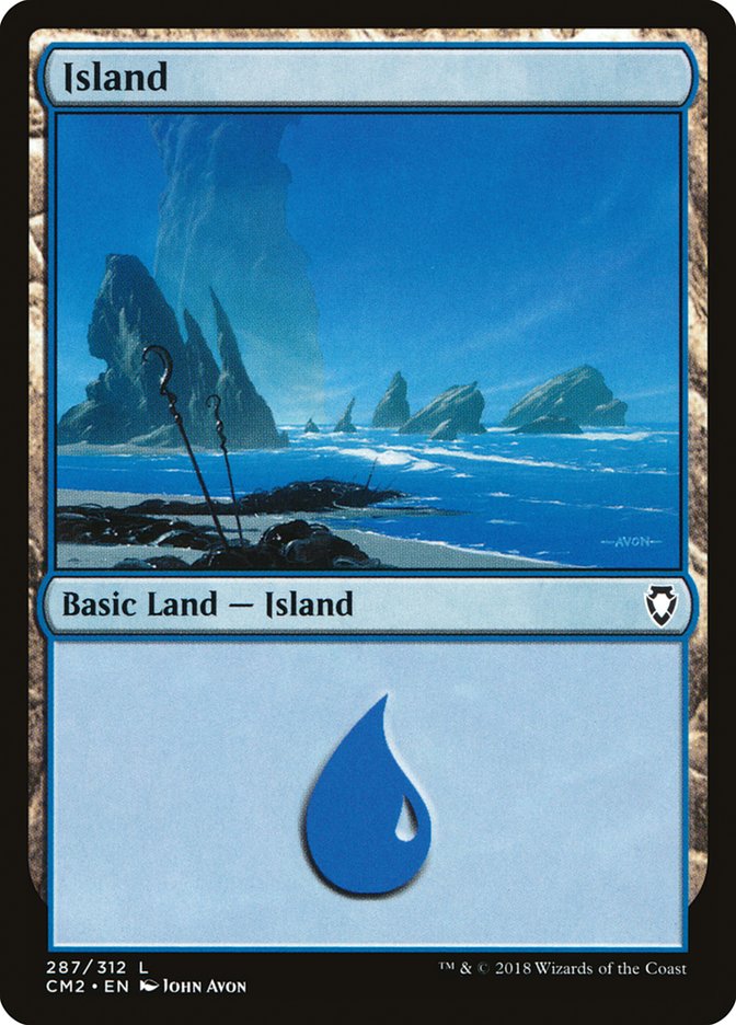 Island 287/312 (Commander Anthology Volume II)  | Good Games Modbury