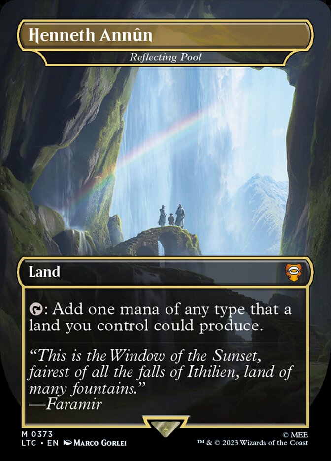 Henneth Annûn - Reflecting Pool 373 (Commander: The Lord of the Rings: Tales of Middle-earth)  - Borderless | Good Games Modbury
