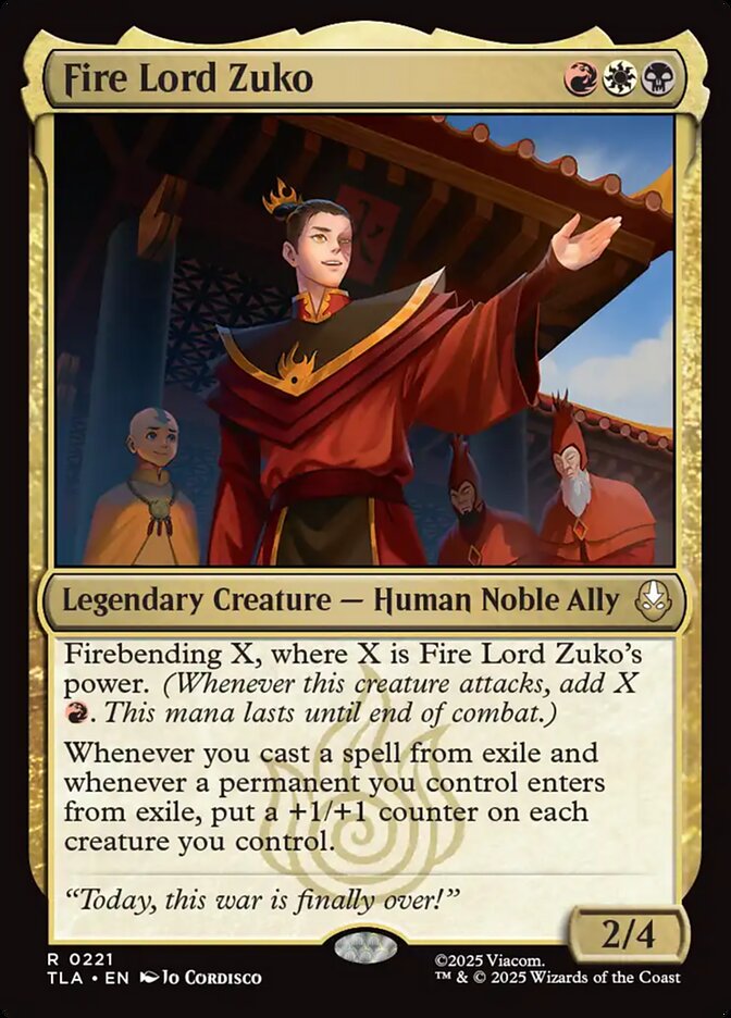 Fire Lord Zuko 221 (Avatar: The Last Airbender)  | Good Games Modbury
