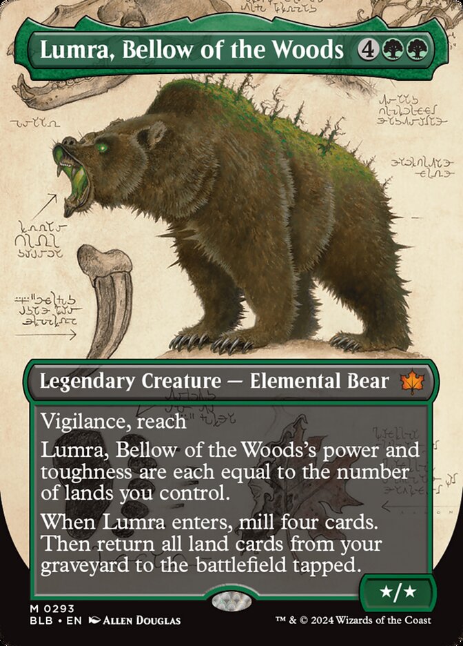 Lumra, Bellow of the Woods 293 (Bloomburrow)  - Borderless | Good Games Modbury