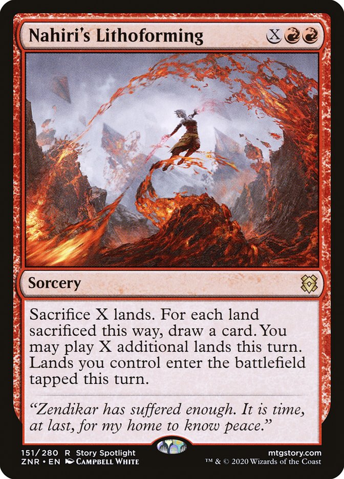 Nahiri's Lithoforming 151 (Zendikar Rising)  | Good Games Modbury