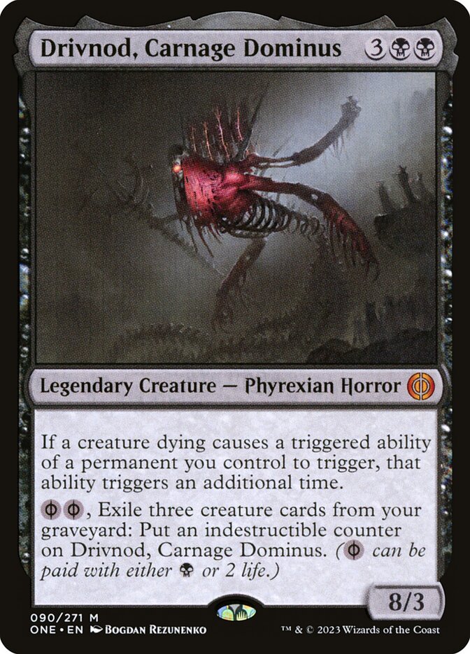 Drivnod, Carnage Dominus 90 (Phyrexia: All Will Be One)  - Foil | Good Games Modbury