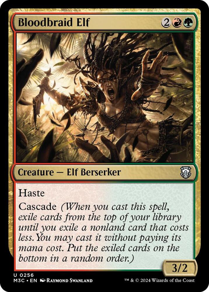 Bloodbraid Elf 256/411 (Commander: Modern Horizons 3)  - Ripple Foil | Good Games Modbury