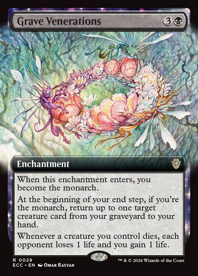 Grave Venerations  29/176 (Commander: Lorwyn Eclipsed)  - Extended Art | Good Games Modbury