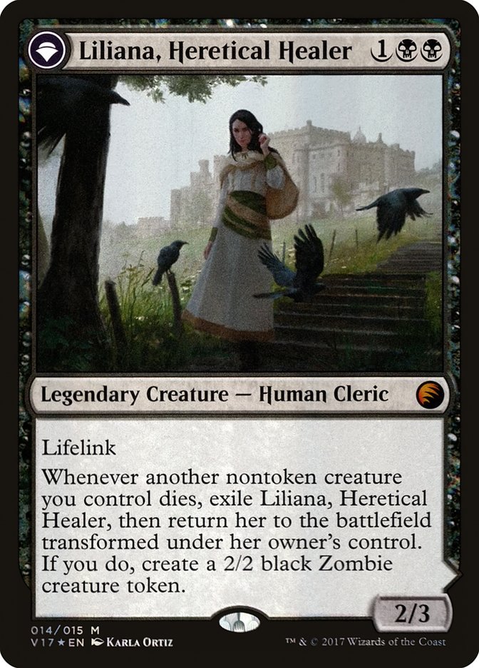 Liliana, Heretical Healer // Liliana, Defiant Necromancer 14 (From the Vault: Transform)  - Foil | Good Games Modbury