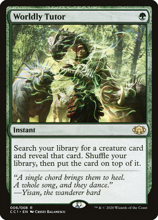 Worldly Tutor 6/8 (Commander Collection: Green)  | Good Games Modbury