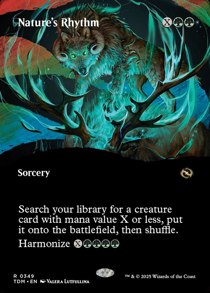 Nature's Rhythm 349/291 (Tarkir: Dragonstorm)  - Borderless | Good Games Modbury